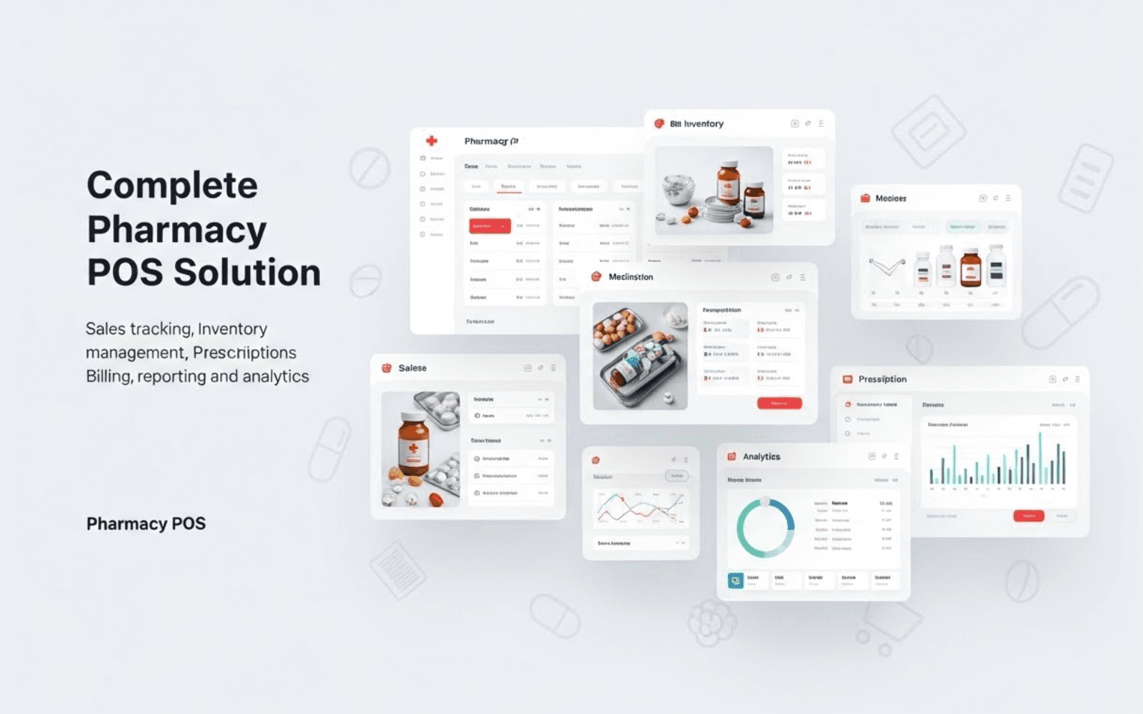 Professional pharmacy POS system interface